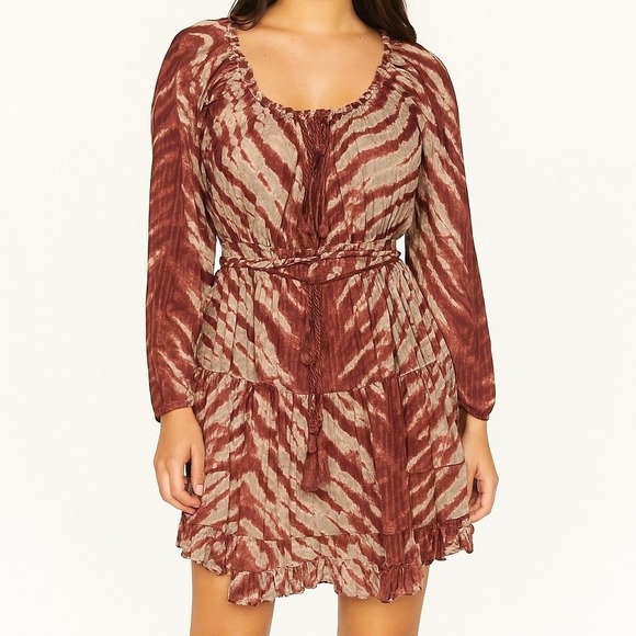 Ulla Johnson Dresses & Skirts - Ulla Johnson Naiara Mini Long Sleeve Dress Canyon Cotton Blend Size 4